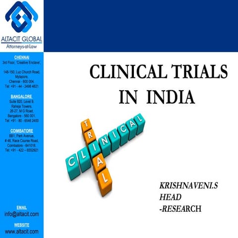 Clinical trials in india