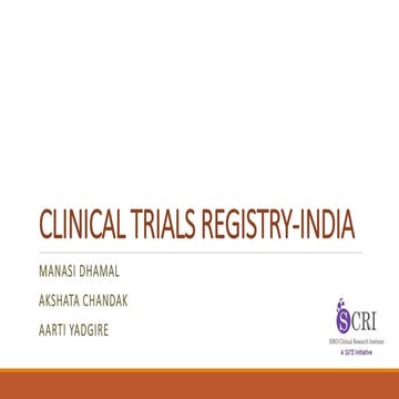 CLINICAL TRIALS REGISTRY-INDIA.pptx