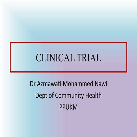 Clinical trial SSKM EXEC  FOR EDUCATIONS