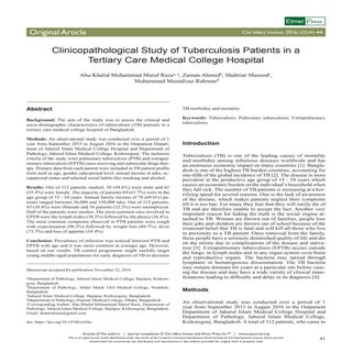 Clinicopathological study of tuberc...