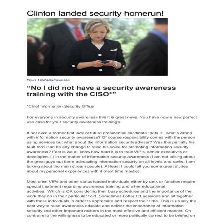Clinton article