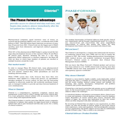 Automated eCRF Development A Game Changer for Clinical Trials | PDF