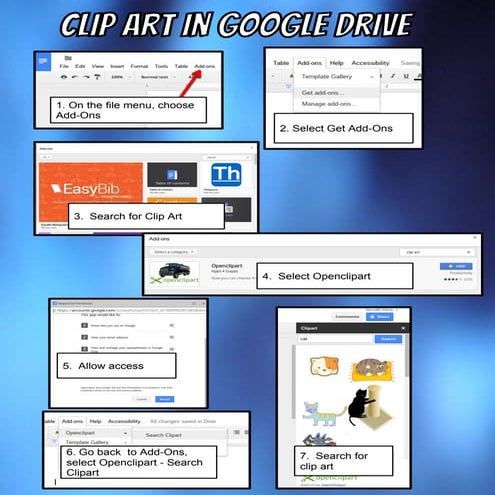 Clip art in google drive