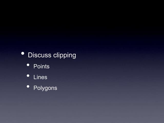 Clipping