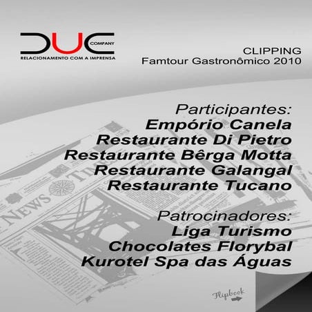 Clipping 4º Famtour Gastronomico DUE Company
