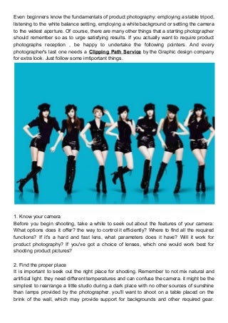 Clipping path service for photographer