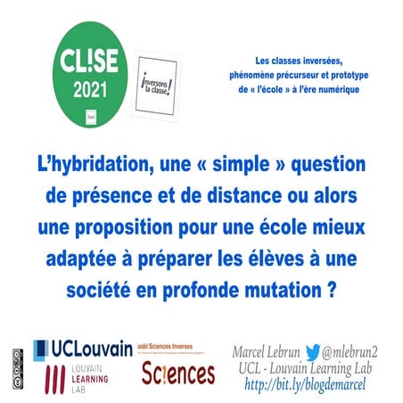 L’hybridation, une « simple » question de présence et de distance ou alors un...