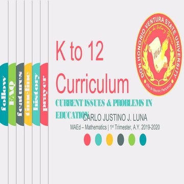 K to 12 Curriculum | PPS