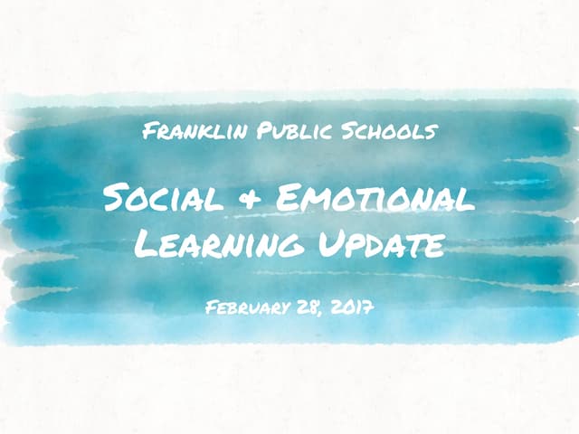 Social emotional learning | PPT