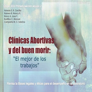 Clínicas abortivas y del buen morir