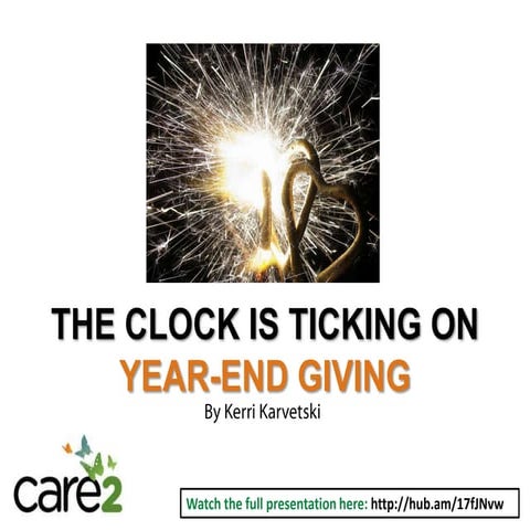 The Clock is Ticking on Year-end Giving