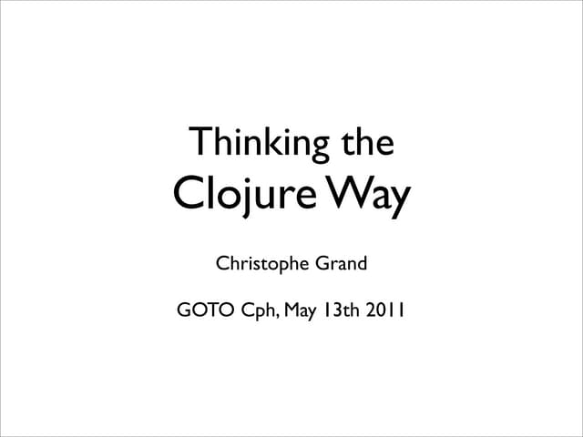 Clojure values