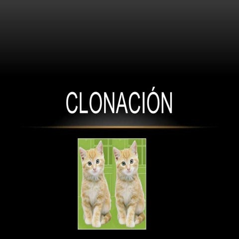 Clonación  power point