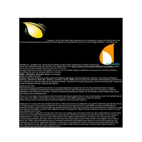 Clonando con drbl y clonezilla