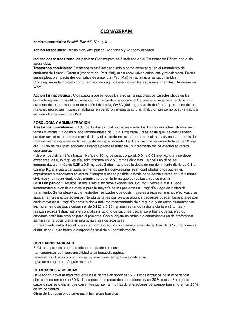 Clonazepam rojas jorge - www.instituto taladriz.com.ar