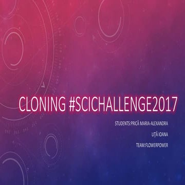 Cloning #SciChallenge2017