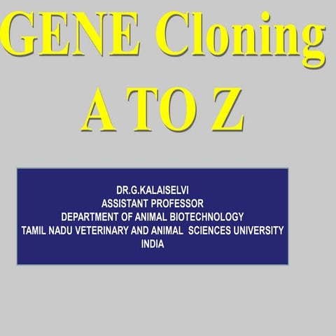 Cloning a to z