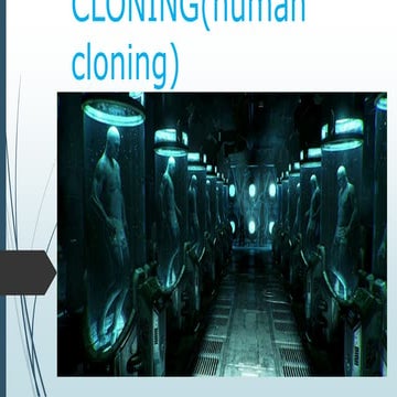 Cloning(human cloning) sreenivas.m final ppt