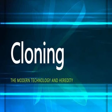 Cloning 