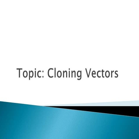 Cloning vector