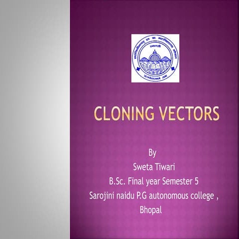 Cloning vectors