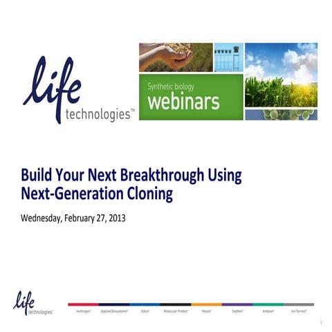Build Your Next Breakthrough Using Next-Generation Cloning
