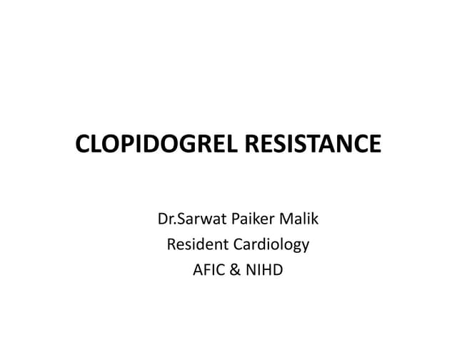 CLOPIDOGREL RESISTANCE.pptx