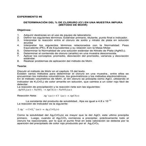 Cloruros experimento #6-mayo-2013