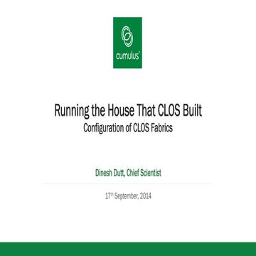 Configuration & Routing of Clos Networks