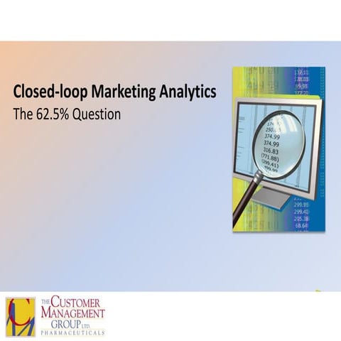 Closed-loop Marketing Analytics