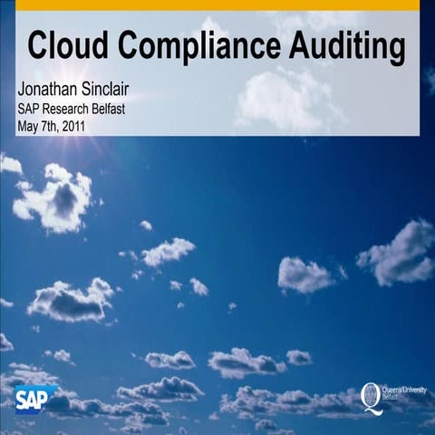 Cloud Compliance Auditing - Closer 2011