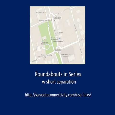 Roundabouts in series with short separation