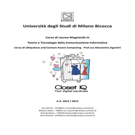 Closet IQ:  your digital wardrobe