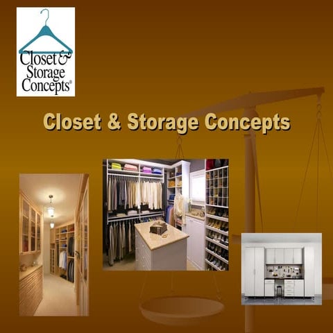 Closet &amp; Storage Concepts   Franchise Model