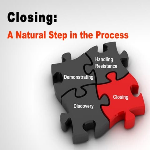 Closing: A Natural Step in the Sales Process