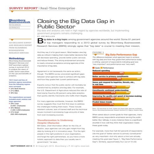 Closing the Big Data Gap in Public Sector