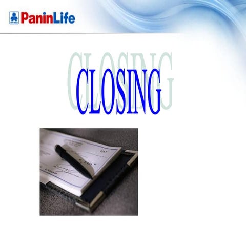 Closing panin