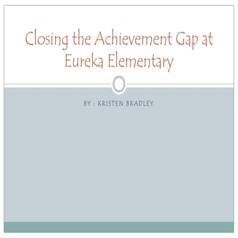 Closing the achievement gap