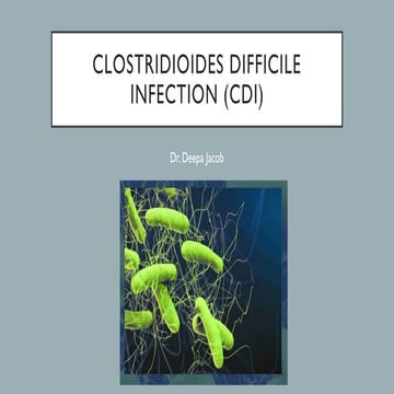 Clostridium difficile by Dr.T.V.Rao MD | PPTX