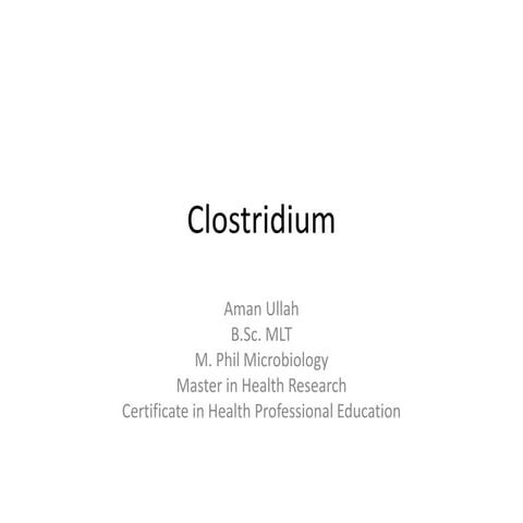Clostridium