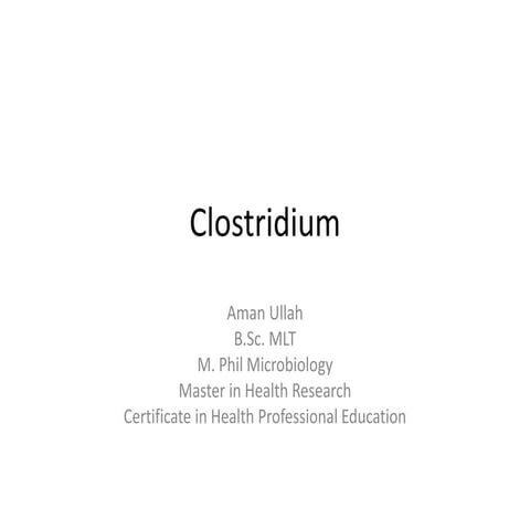 Clostridium
