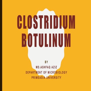 Clostridium botulinum