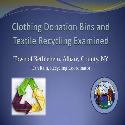 Clothing Donation Bins and Textile Recycling Examined