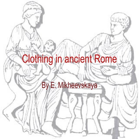 Clothing in ancient rome
