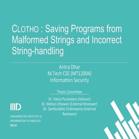 Clotho: Saving Programs from Malformed Strings and Incorrect String-handling�