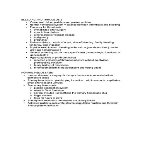 Clotting and bleeding copy