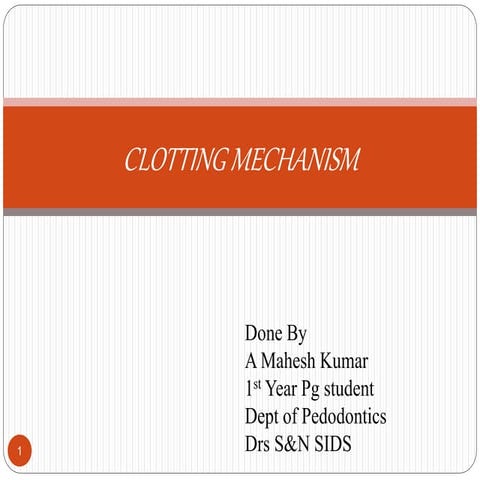 Clotting mechanism
