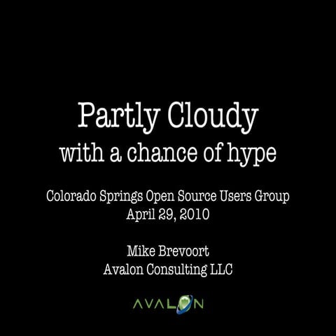 Partly Cloudy... with a chance of hype