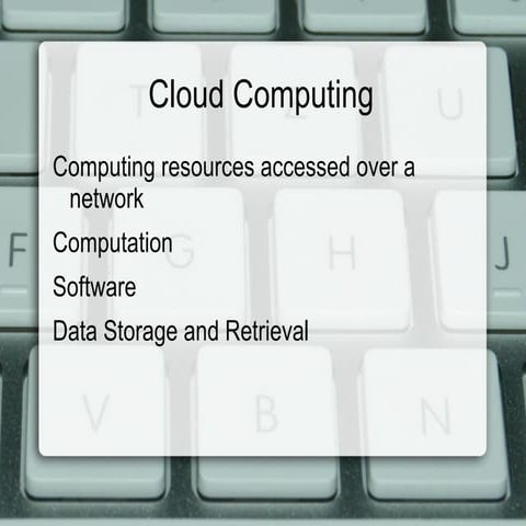 Cloud Computing