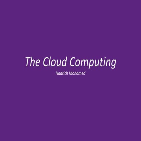 Cloud Computing